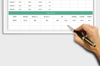 2025货运公司车辆管理登记表免费下载