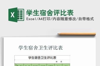 2025学生宿舍评比表免费下载