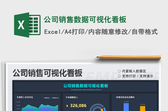 2024公司销售数据可视化看板exce表格