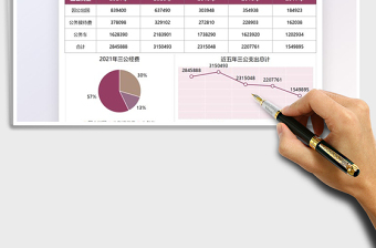2025财务会计三公经费支出图表免费下载