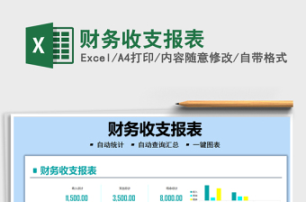 2025财务收支报表免费下载