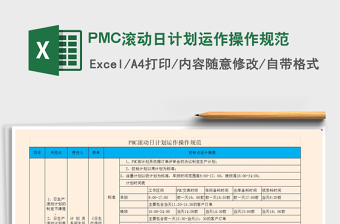 2025PMC滚动日计划运作操作规范免费下载