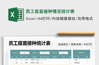 员工疫苗接种情况统计表