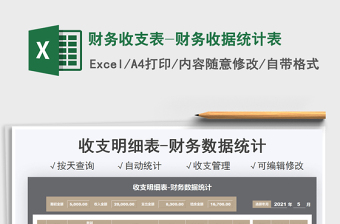 2025财务收支表-财务收据统计表免费下载
