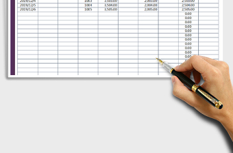 2025财务现金收支日记账免费下载