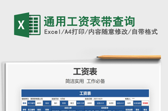 2025通用工资表带查询免费下载