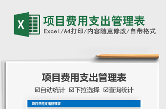 2025项目费用支出管理表免费下载