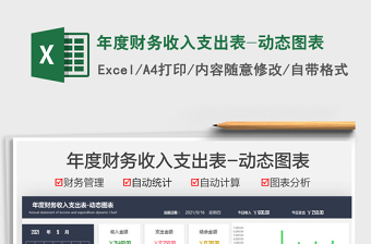 2025年度财务收入支出表-动态图表免费下载