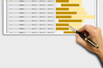 2025工作计划追踪表-甘特图免费下载