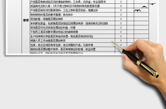 2025车间5S点检表免费下载
