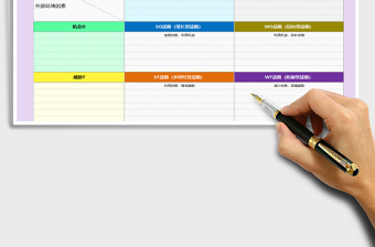 SWOT矩阵分析示意图1（表格模板）excel表格
