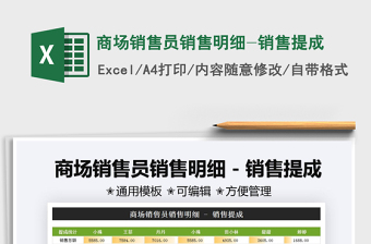 2025商场销售excel表格图片大全