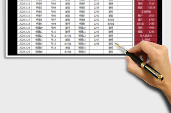 2025财务报表-财务日记账免费下载