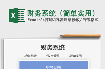 2025财务系统（简单实用）免费下载