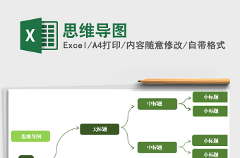 2024思维导图excel表格