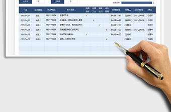 2025物业投诉登记表（自动统计）免费下载