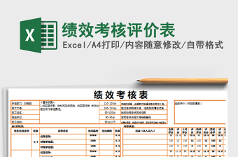 2025绩效考核评价表免费下载