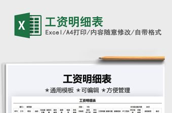 2025工资明细表免费下载