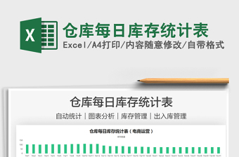 2025仓库每日库存统计表免费下载