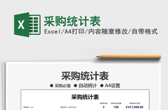 2025采购统计表免费下载