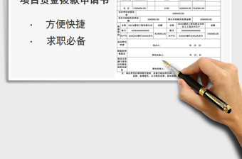 2025项目资金拨款申请书免费下载