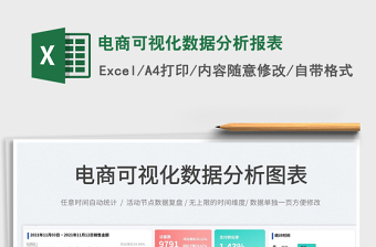2024电商可视化数据分析报表excel表格
