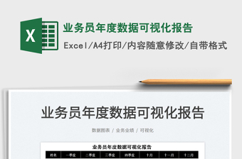 2025业务员年度数据可视化报告免费下载