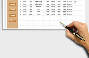 2024销售合同应收应付管理系统exce表格