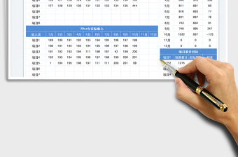 2025年收入预算表免费下载