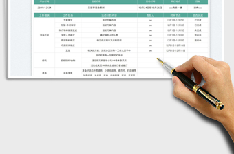 2024活动策划工作计划表exce表格免费下载