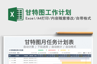 2024甘特图工作计划excel表格