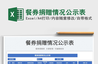 2025餐券捐赠情况公示表免费下载