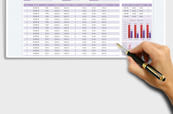 2025月销售业绩统计表免费下载