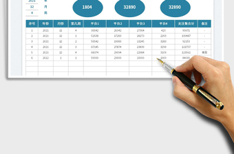 2025自媒体常用表格-关注数增量统计免费下载