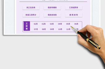 2024年度工资管理系统-工地施工年度结算exce表格