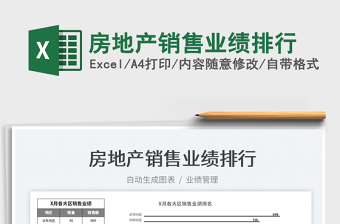 2025房地产销售业绩排行免费下载