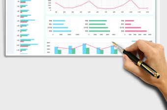 2024财务数据可视化图表exce表格免费下载