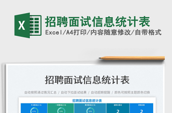 2025招聘面试信息统计表免费下载
