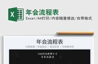 2025年会流程表免费下载