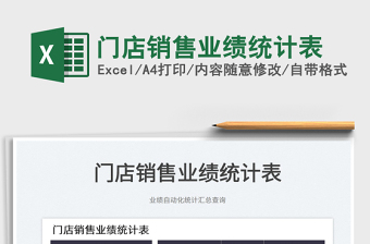 2025门店销售业绩统计表免费下载