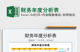 2024财务年度分析表excel表格