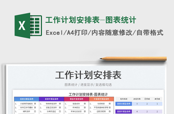 2024工作计划安排表-图表统计excel表格