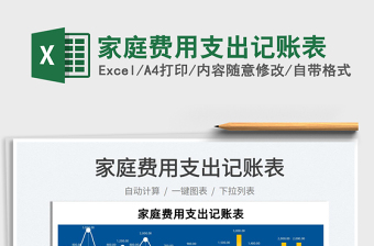 2025家庭费用支出记账表免费下载