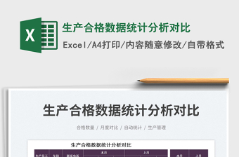2025生产合格数据统计分析对比免费下载