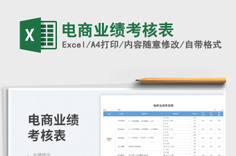 2025电商业绩考核表免费下载