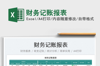 2025财务记账报表免费下载