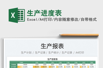 2025生产进度表免费下载