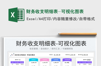 2025财务收支明细表-可视化图表免费下载