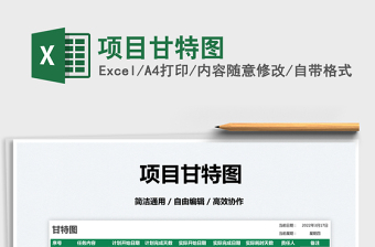 2025项目甘特图免费下载