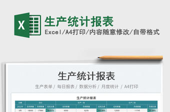 2025生产统计报表免费下载